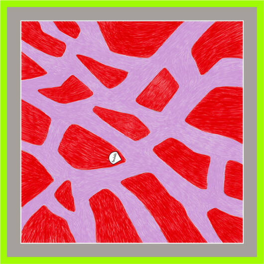 Park Poppy" foulard